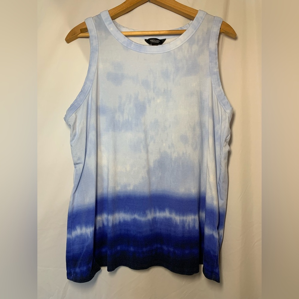 Simply Vera Vera Wang Blue Ombré Tank Top